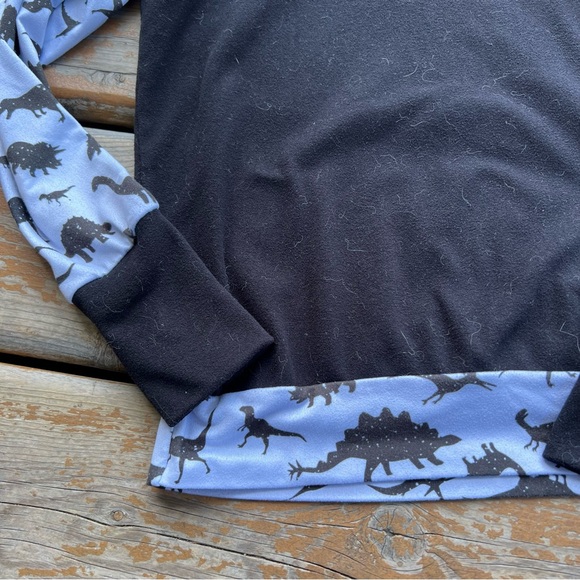 Bumblito Leggings & Matching Black & White Dinosaur Hoodie - Size 5/6 - Picture 3 of 7